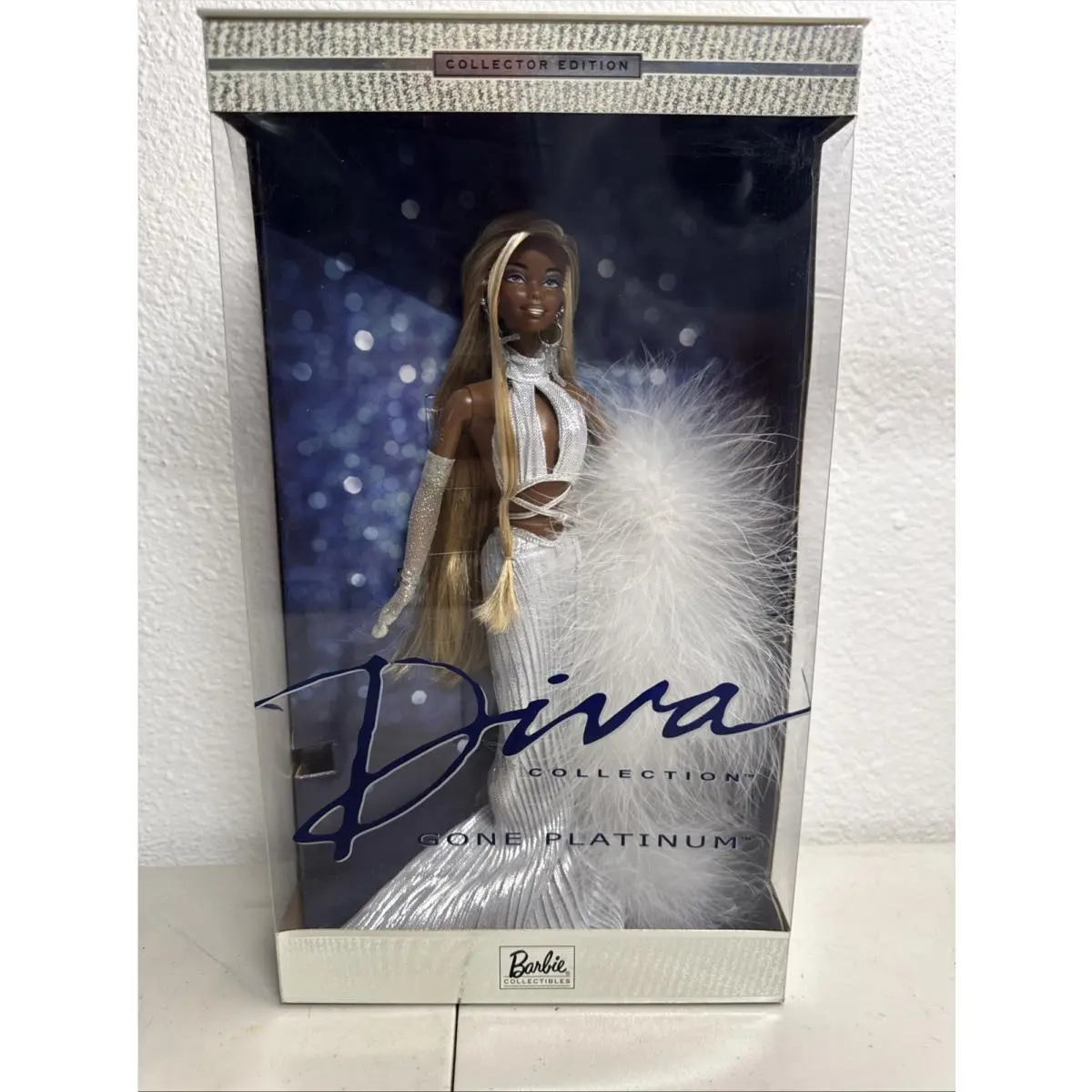 Nrfb Barbie Gone Platinum Diva Collection African American 2001