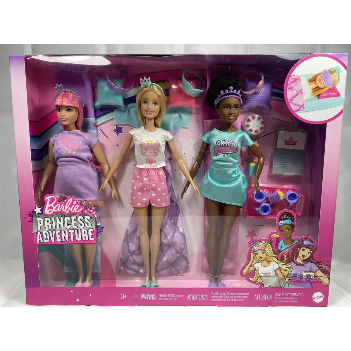 Barbie Princess Adventure Slumber Party Sleepover Play Set