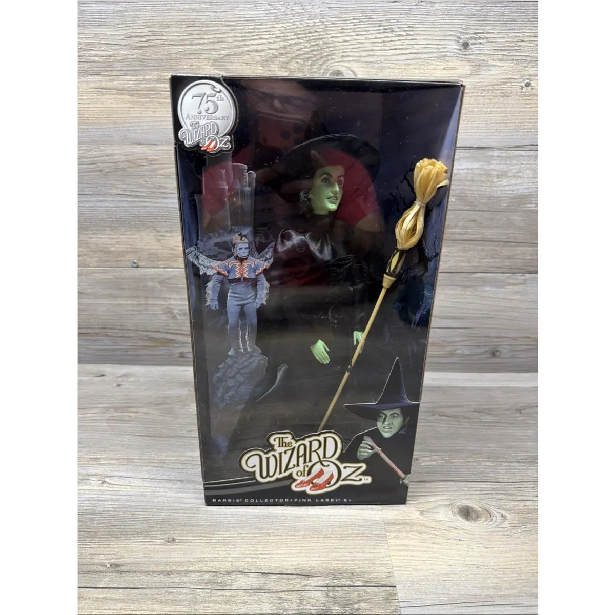 75th Anniversary The Wizard of Oz Wicked Witch Barbie Doll Pink Label Mattel