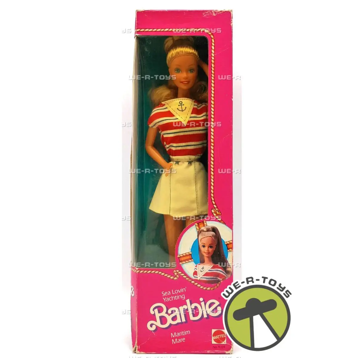 Sea Lovin` Yachting Blonde Barbie Doll In Fashion 1984 Mattel No. 9109