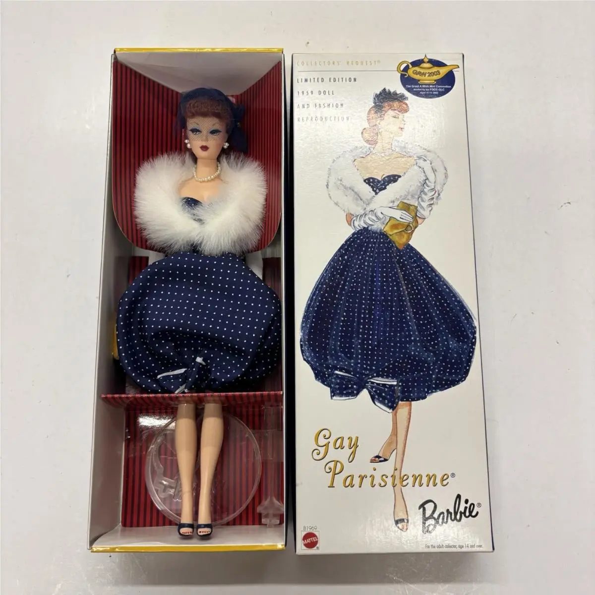 2003 Special Grant A Wish Convention Gay Parisienne Barbie B1969 Nrfb