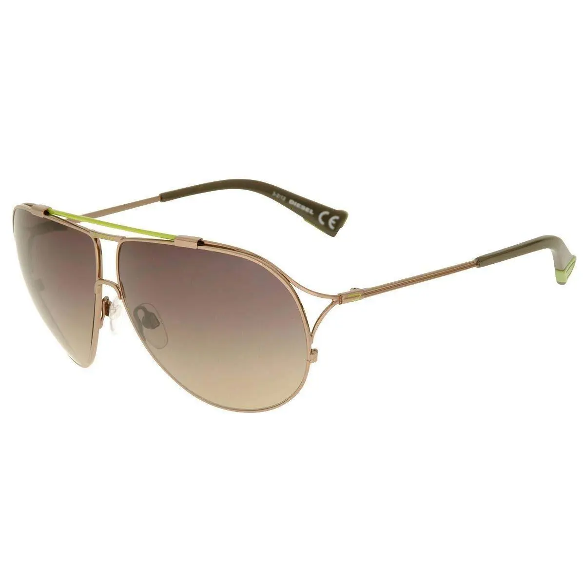 Diesel Metal Frame Gradient Smoke Lens Unisex Sunglasses DL00176336B
