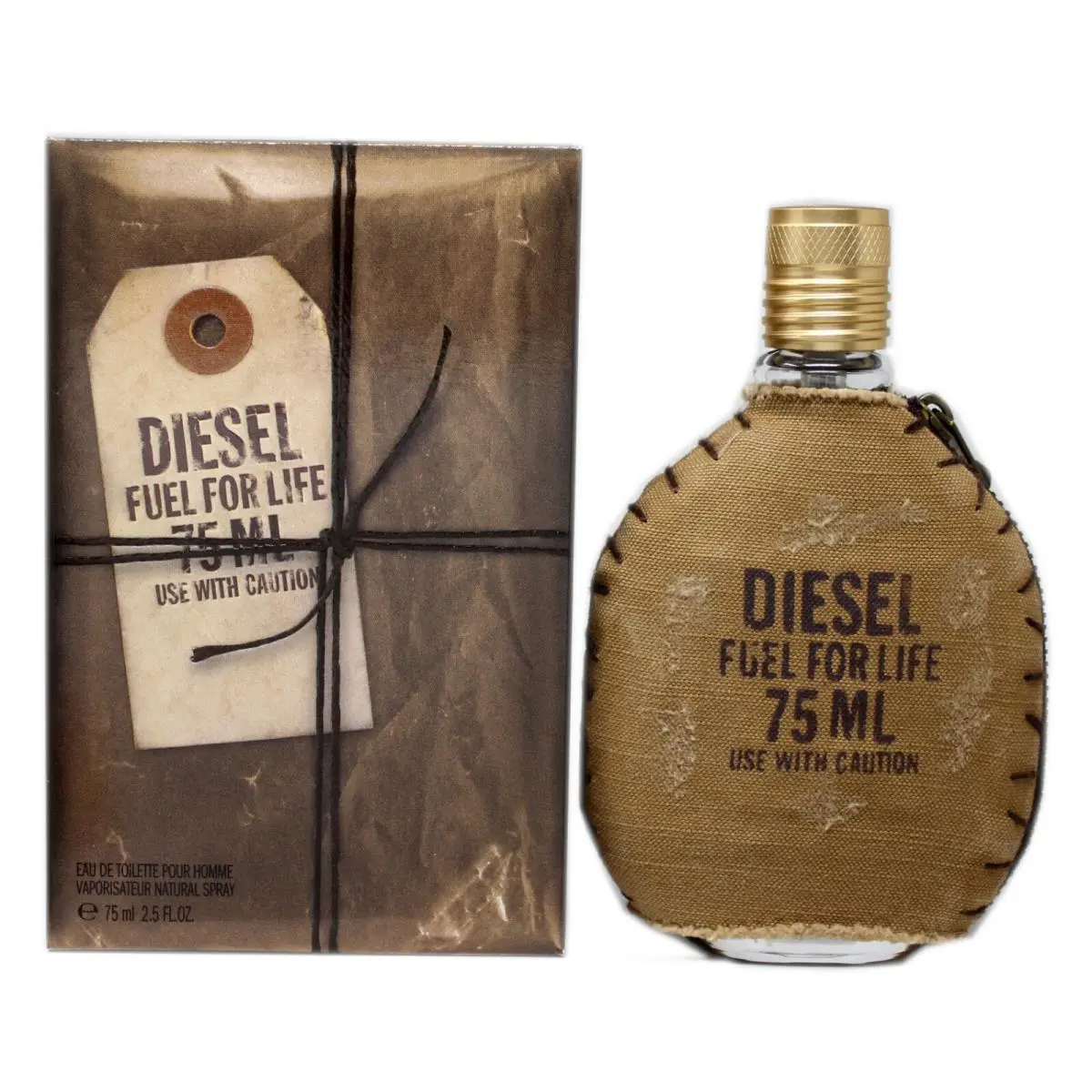 Fuel For Life Pour Homme Eau DE Toilette Natural Spray 75ML with Pouch by Diesel