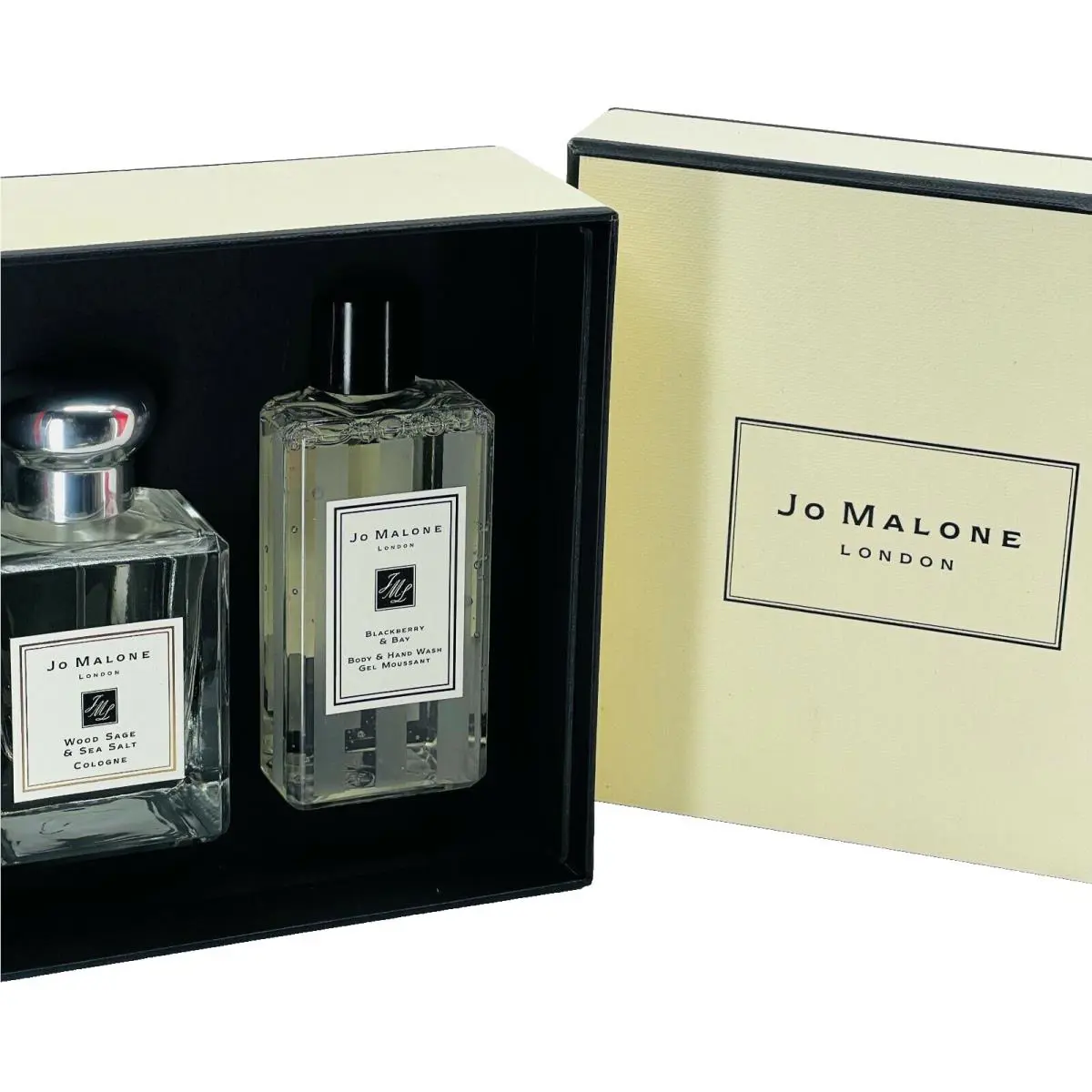Jo Malone Wood Sage Sea Salt Cologne Blackberry Bay Body Hand Wash Set