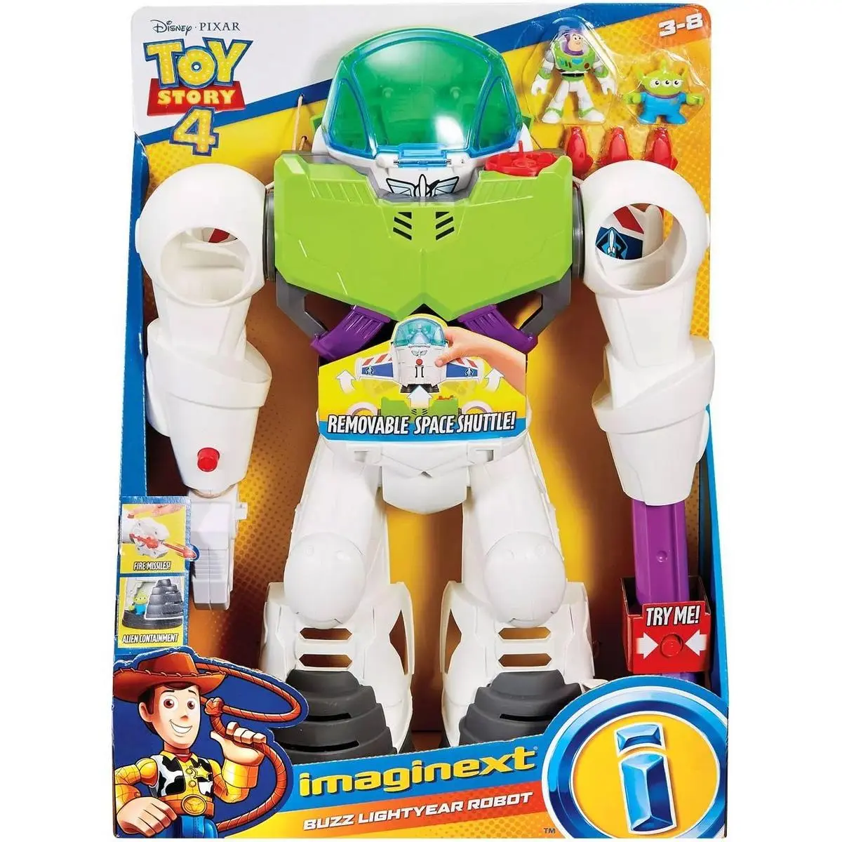 Fisher Price Disney / Pixar Imaginext Toy Story 4 Buzz Lightyear Robot Playset