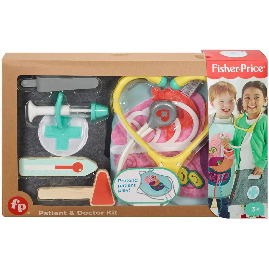 Fisher Price Patient Doctor Kit Play Set Pretend Toy - 7 Pieces