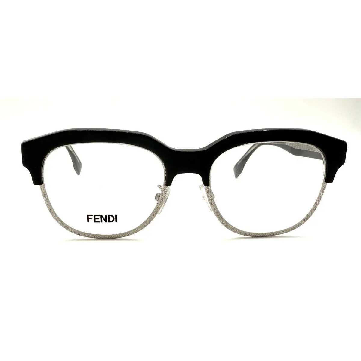 Fendi FE50068U FE 50068U Black/silver Eyewear Frame Eyeglasses 52-19-150