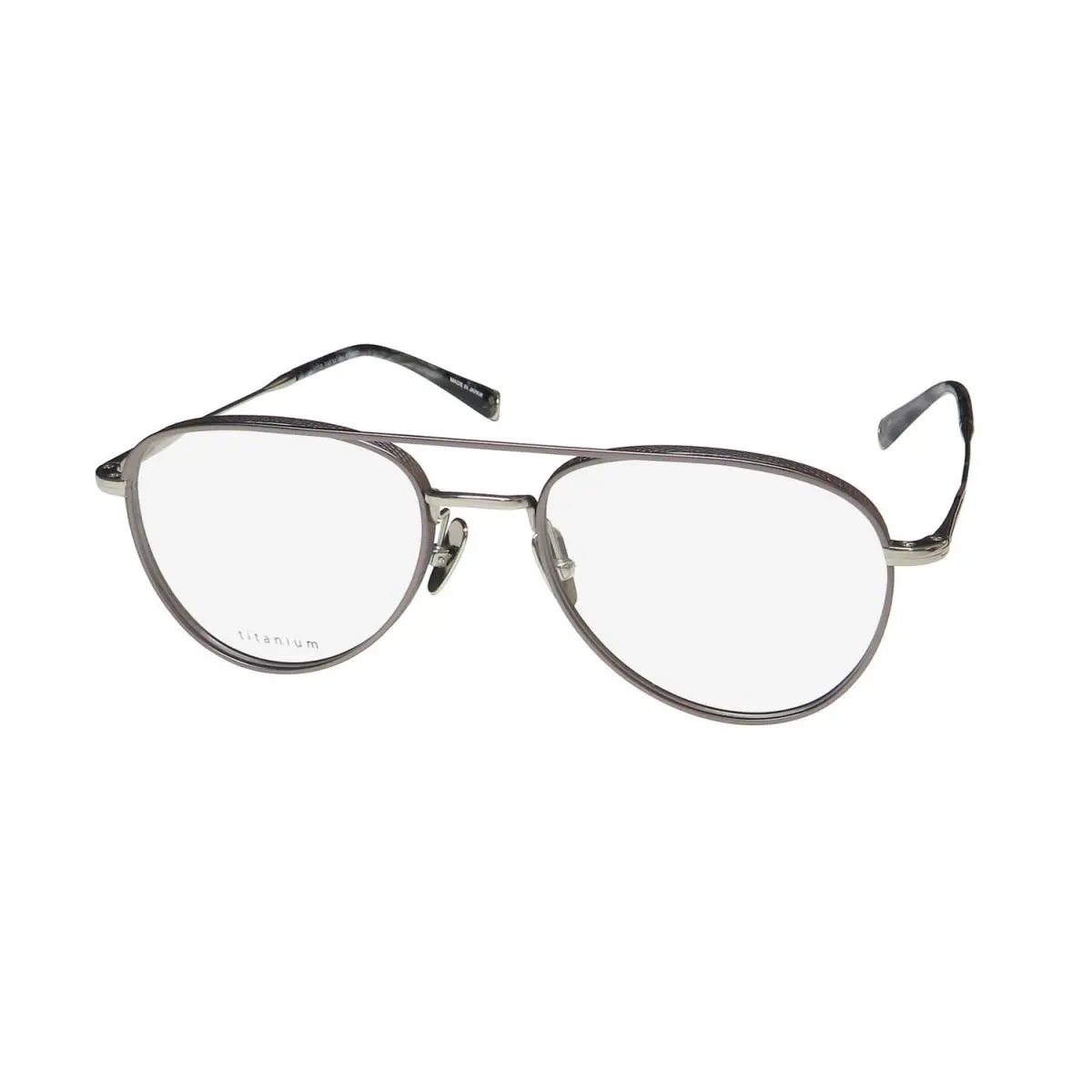 John Varvatos V175 Glasses Gunmetal/ Silver 54-19-150 Mens Titanium Full-rim
