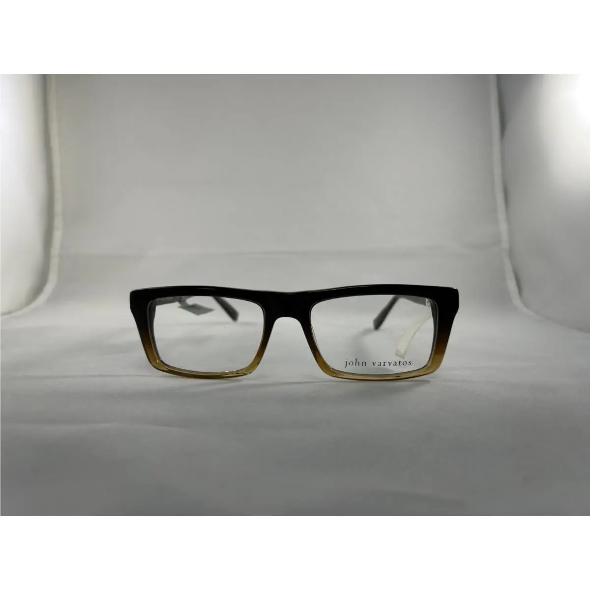 John Varvatos V346 Eyeglasses Brown Rectangle Men 52 18-145 cc