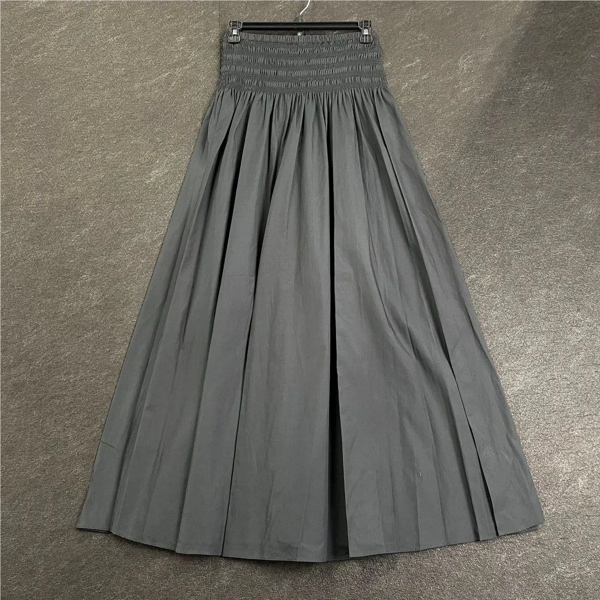 Rag Bone Blythe Poplin Maxi Skirt Women`s Size L Black