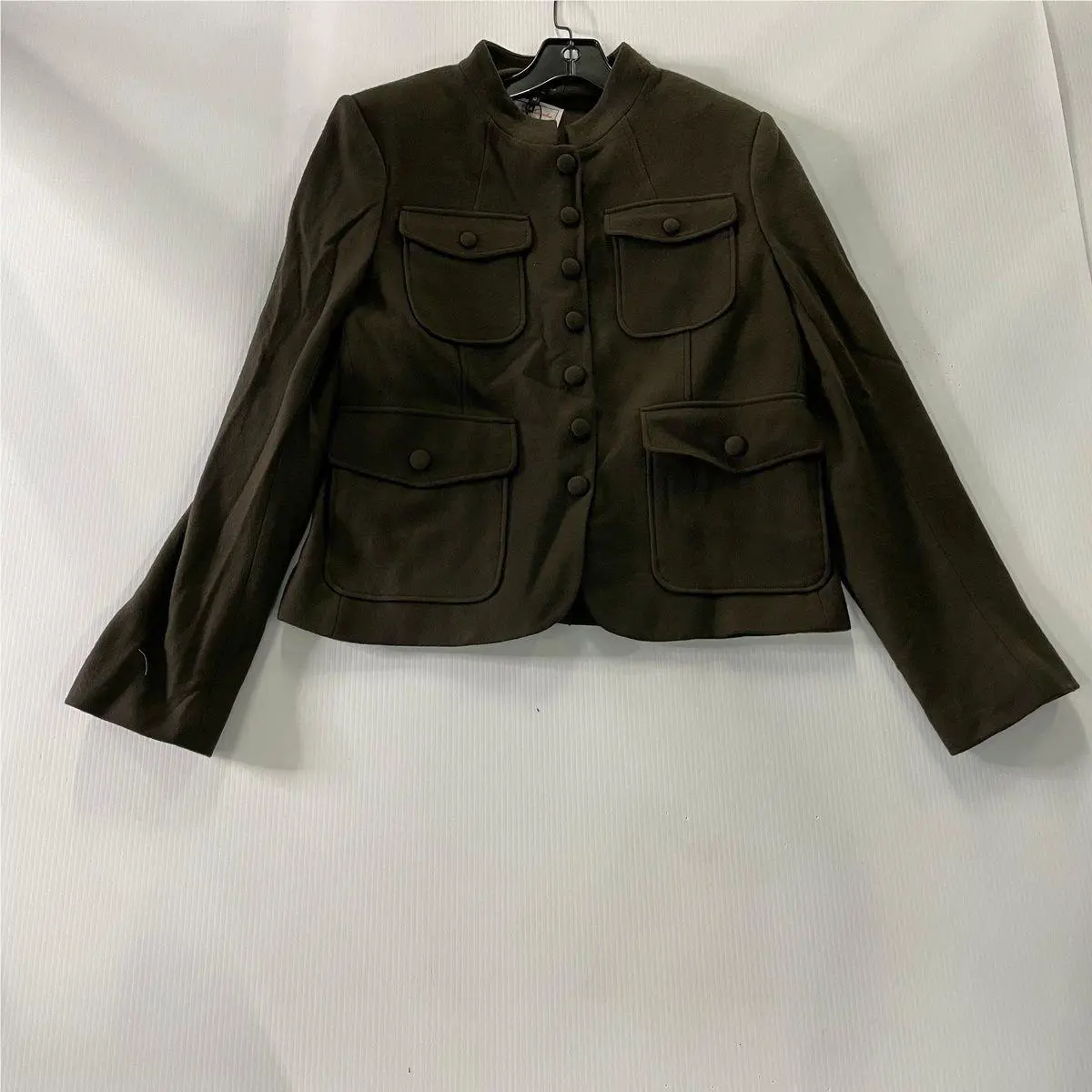 Rag Bone Mercer Japanese Wool Blazer Women`s Size 10 Army