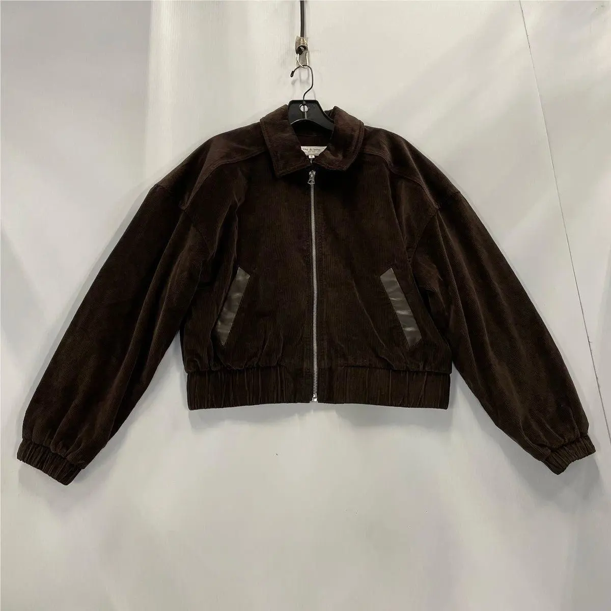 Rag Bone Lara Corduroy Jacket Women`s Size M Dark Brown