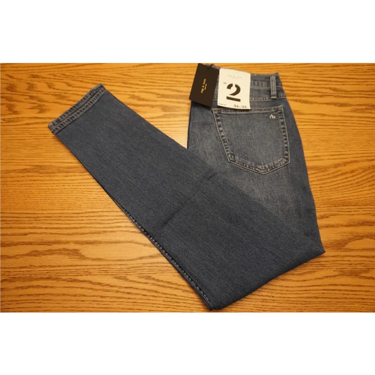 Men`s Rag Bone York Jeans Size 32 x 32 Fit 2 Slim Fit Bogart