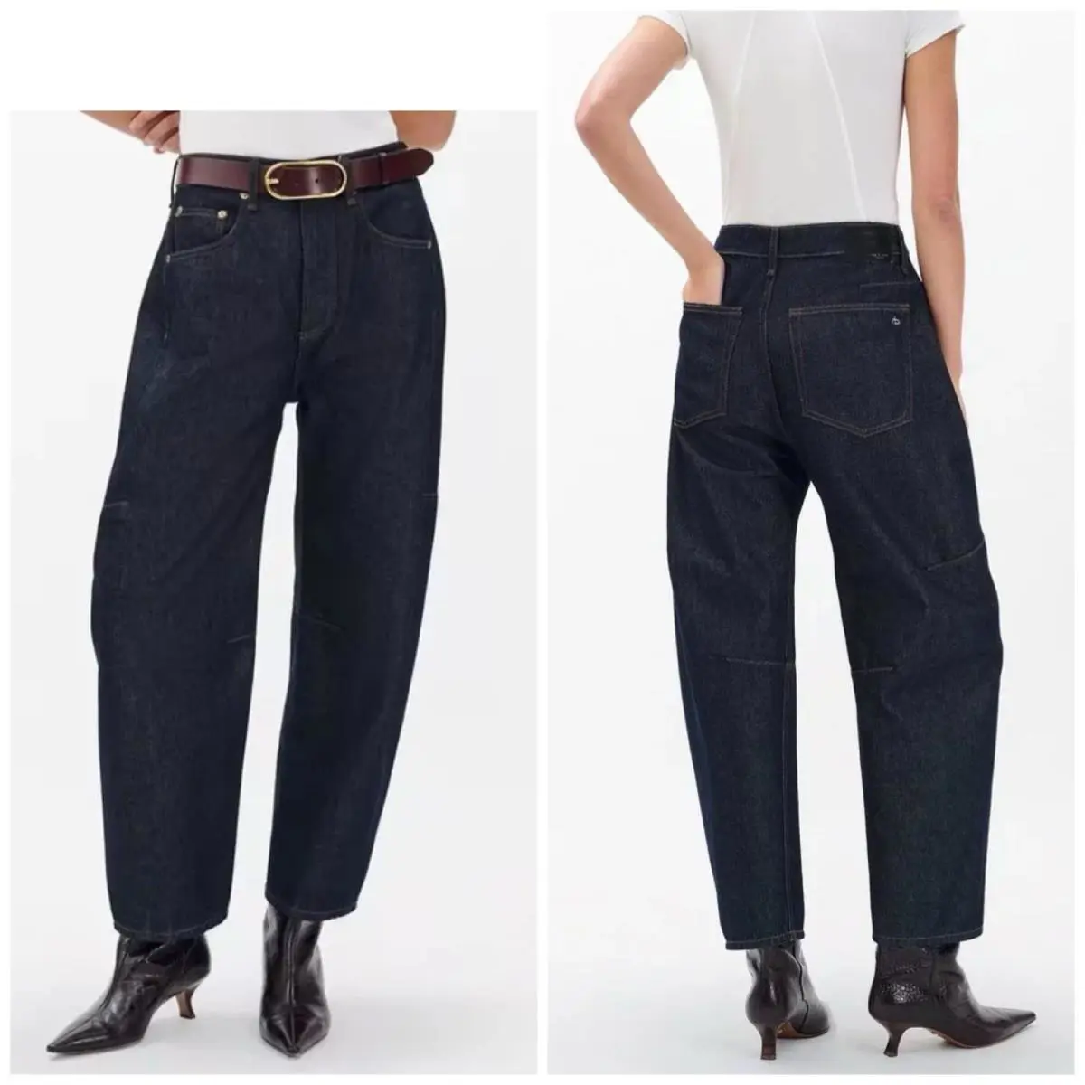 Rag Bone The Charlie High Ankle Barrel In Twilight Rinse Size: 24
