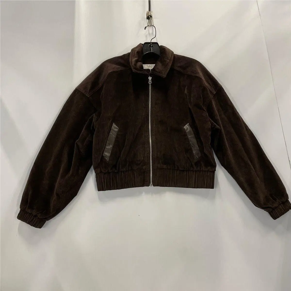 Rag Bone Lara Corduroy Jacket Women`s Size S Dark Brown