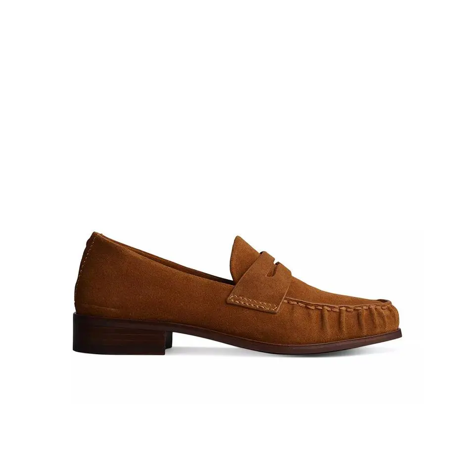Rag Bone Sid Suede Penny Loafers Tobacco Suede Size 36 EU/6 US