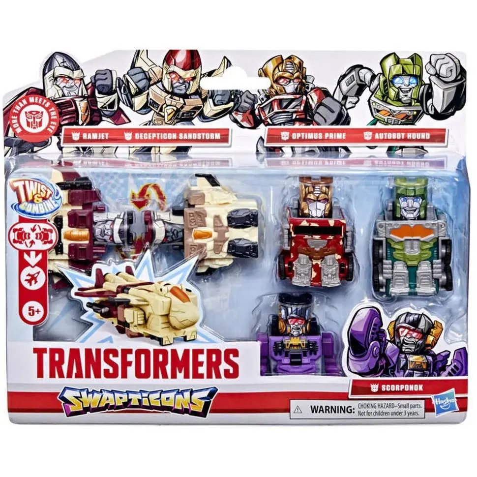 Ramjet Sandstorm Optimus Prime Hound Scorponok Action Figure 5-Pack