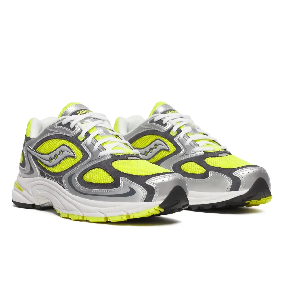 Saucony Grid Jazz 9 S70899-8 Sneaker Men 9 Yellow Silver Lifestyle Shoes RHS7886 - Yellow
