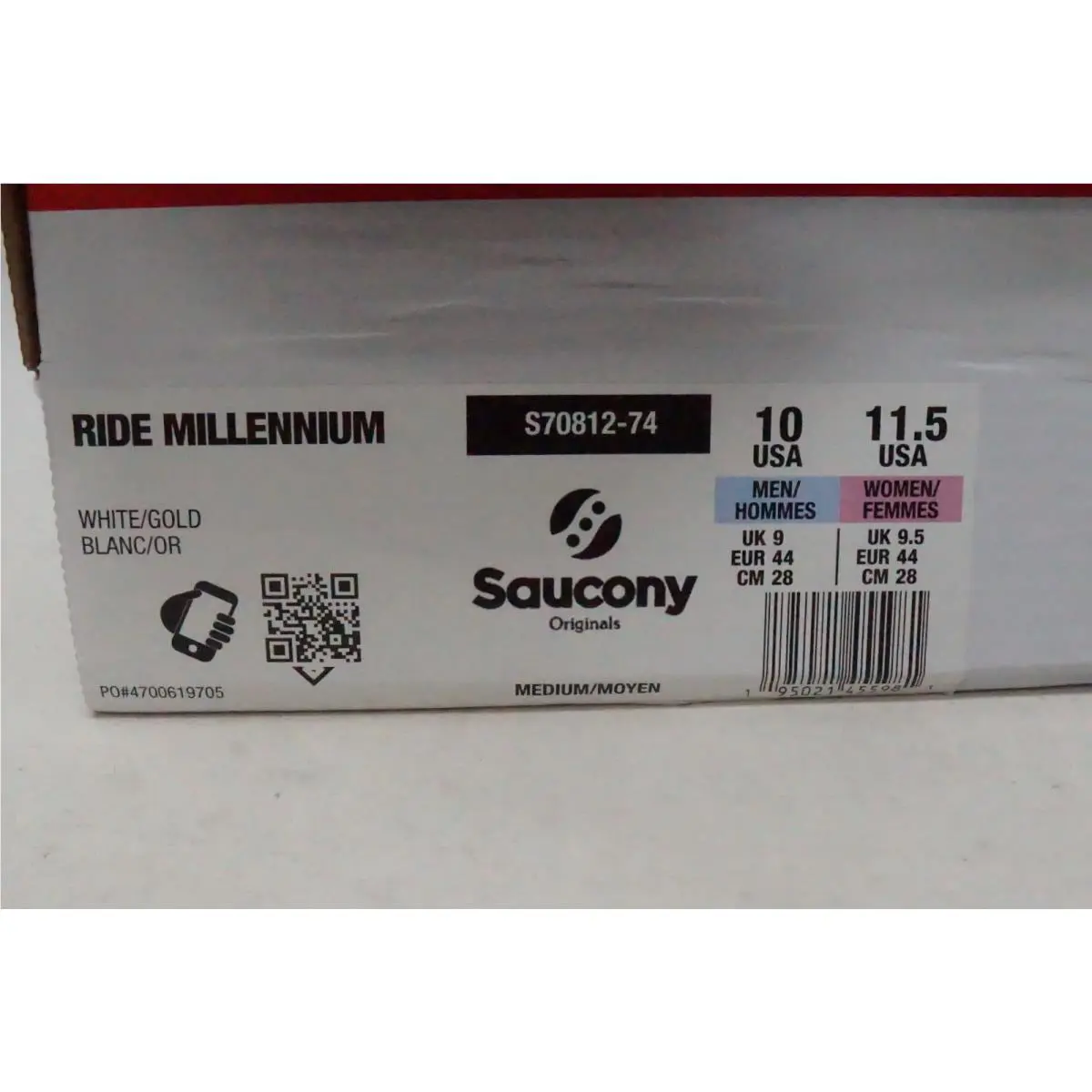 Saucony shoes - Saucony Ride Millennium - Ride Millennium - White/Gold 10