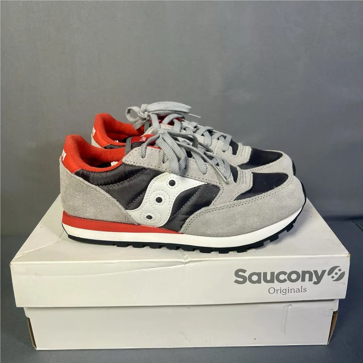 Saucony Jazz Vintage Black White Red S70511‑1 Men’s 4M