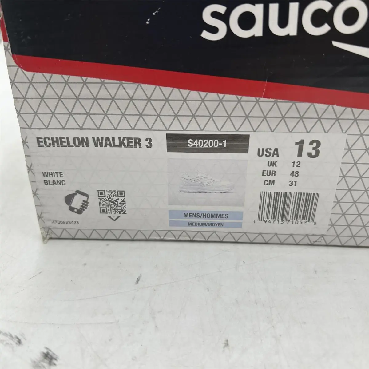 Saucony shoes - Saucony Echelon Walker 3 - Echelon Walker - S40200-1-Wht-13 US - White (UPC: 194713710520) 6