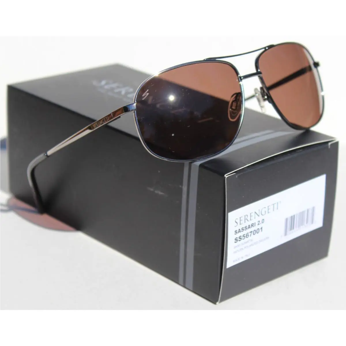 Sassari 2.0 Polarized Sunglasses Gunmetal/saturn Drivers SS567001 by Serengeti