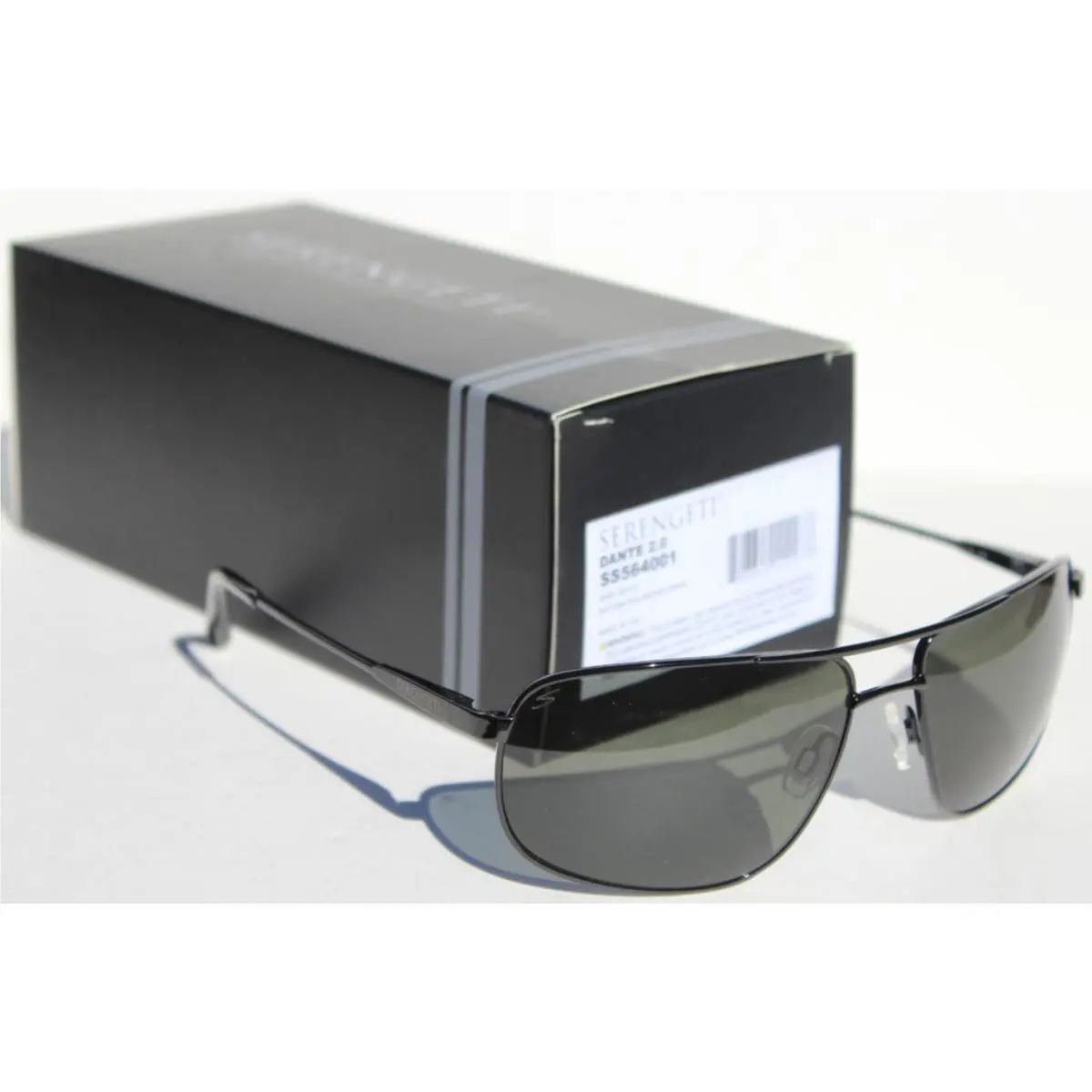 Dante 2.0 Polarized Sunglasses Shiny Black/saturn 555nm SS564001 by Serengeti