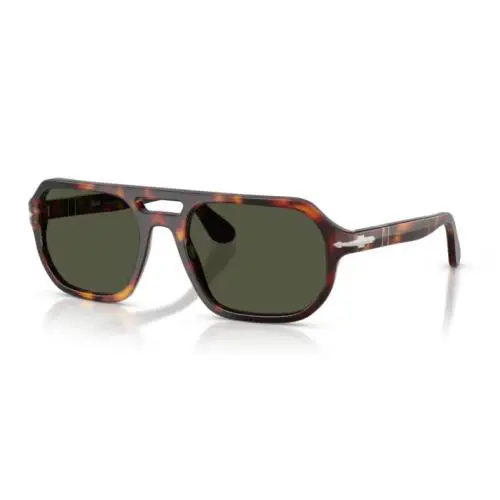 Persol 0PO3393S - Guido 24/31 Havana/green 56mm Men`s Sunglasses - Frame: Havana, Lens: Green