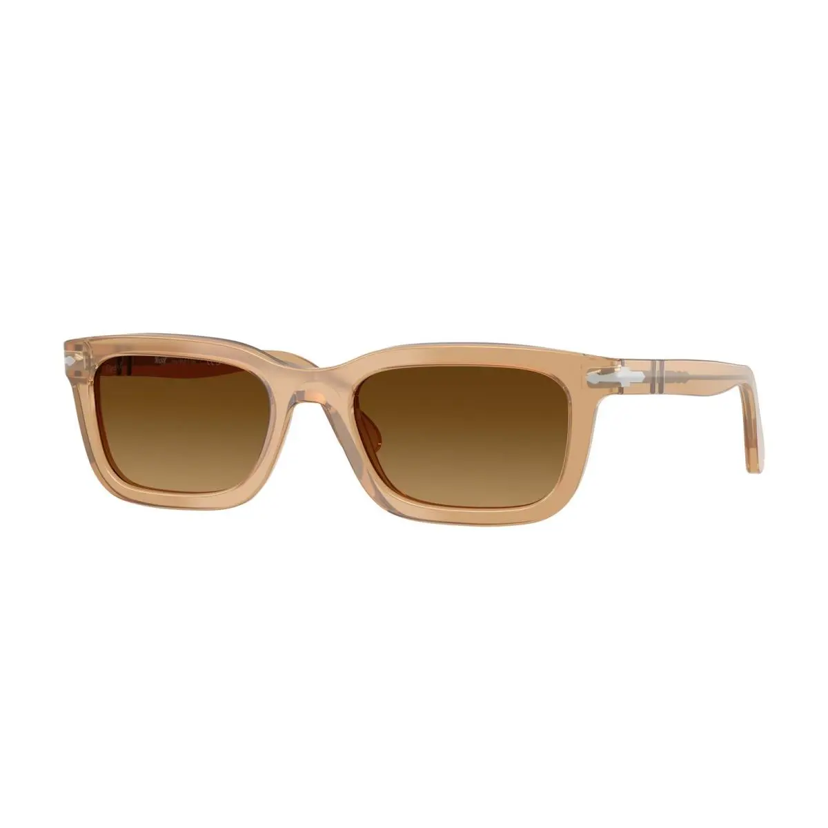 Persol PO3396S 116985 Opal Beige Light Brown Gradient Brow 53mm Unisex Sunglass