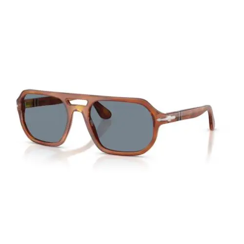 Persol 0PO3393S Guido 96/56 - Terra di Siena/light Blue 59mm Men`s Sunglasses