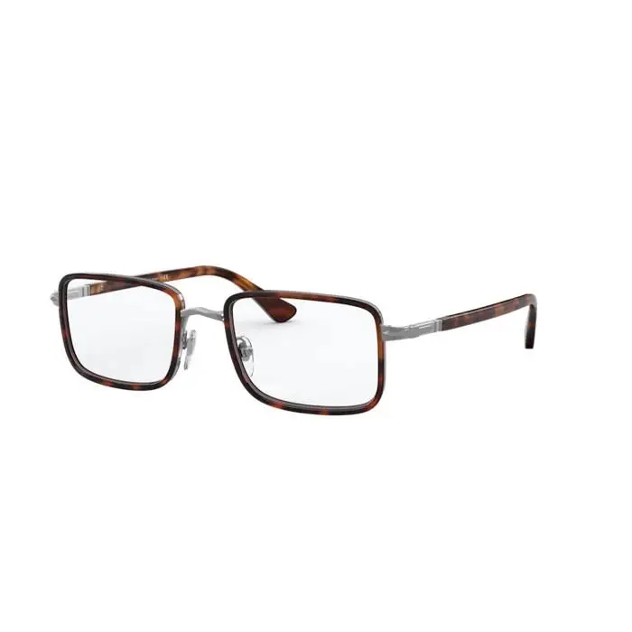 0PO2473V 513 - Brown Tortoise/clear Lens 49mm Men`s Eyeglasses by Persol