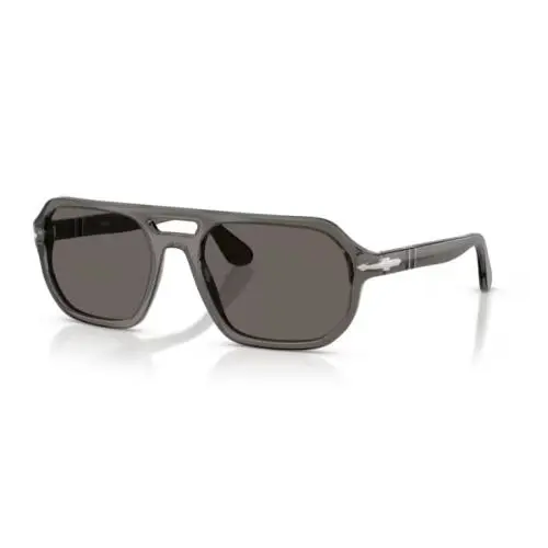 Persol 0PO3393S - Guido 1103B1 Transparent Grey/dark Grey 56mm Men`s Sunglasses - Frame: Transparent Grey, Lens: Dark Grey