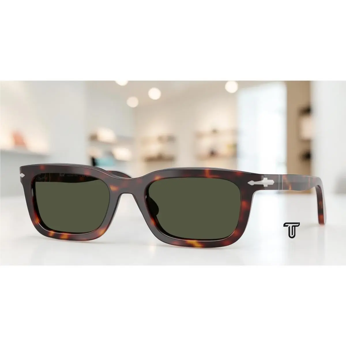 Persol PO3396S 24 31 Havana Green 53 mm Unisex Sunglasses