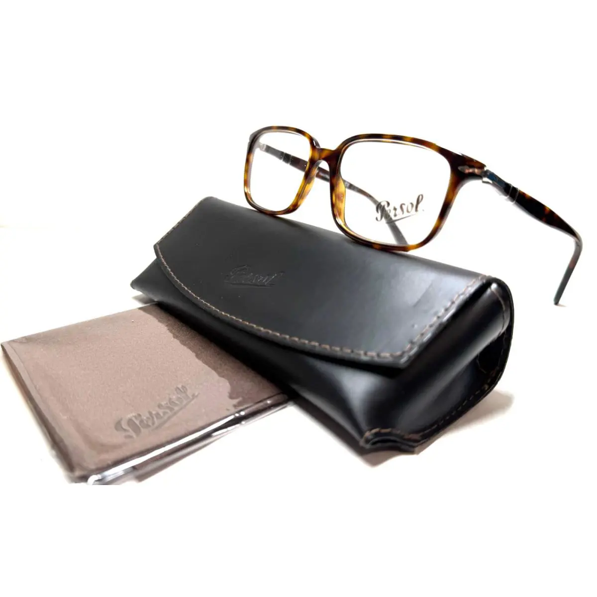 Persol P 3053-V 108 Shiny Havana W/silver Acents Eyeglasses 50-19