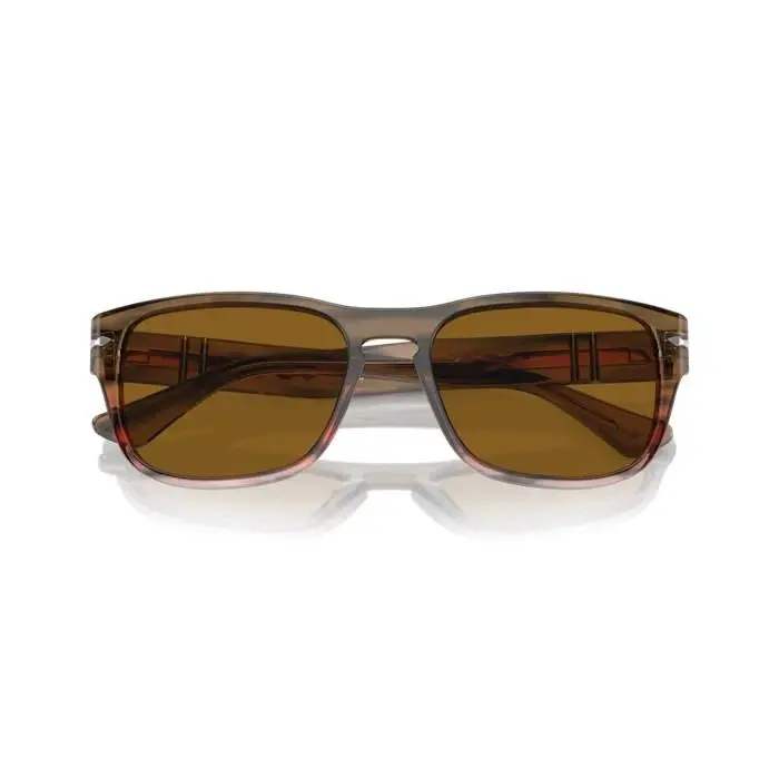 0PO3341S 120633 Striped Brown Gradient Red Men`s Sunglasses by Persol