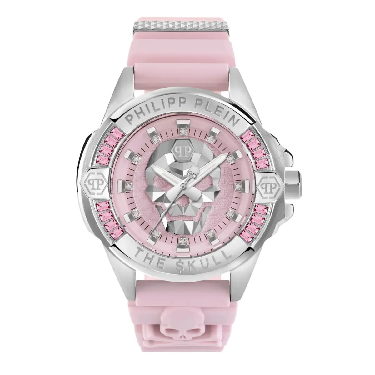 PWNAA1123 The Skull Silicone Watch 41 mm Pink by Philipp Plein