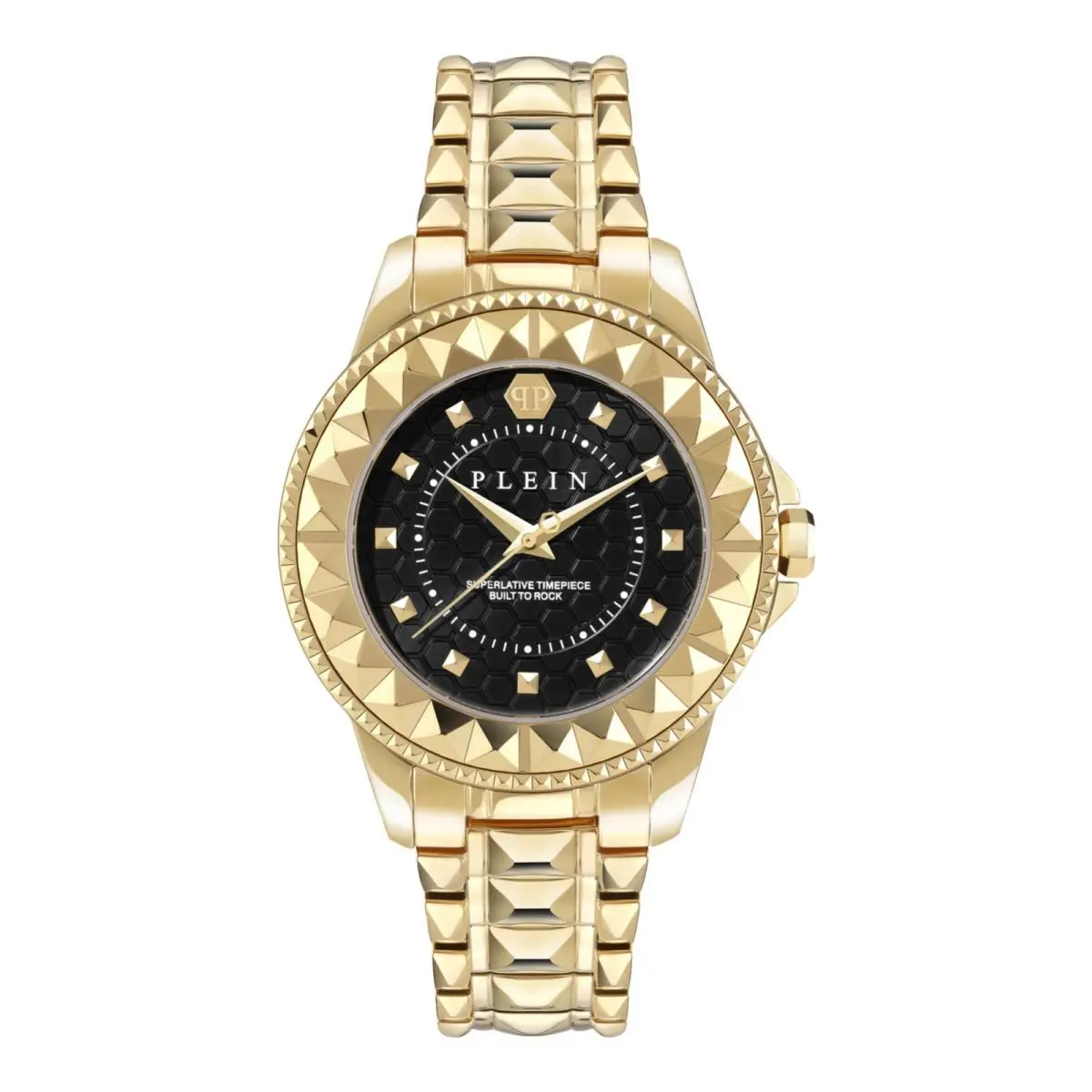 Philipp Plein Womens Gold 38mm Bracelet Fashion Watch