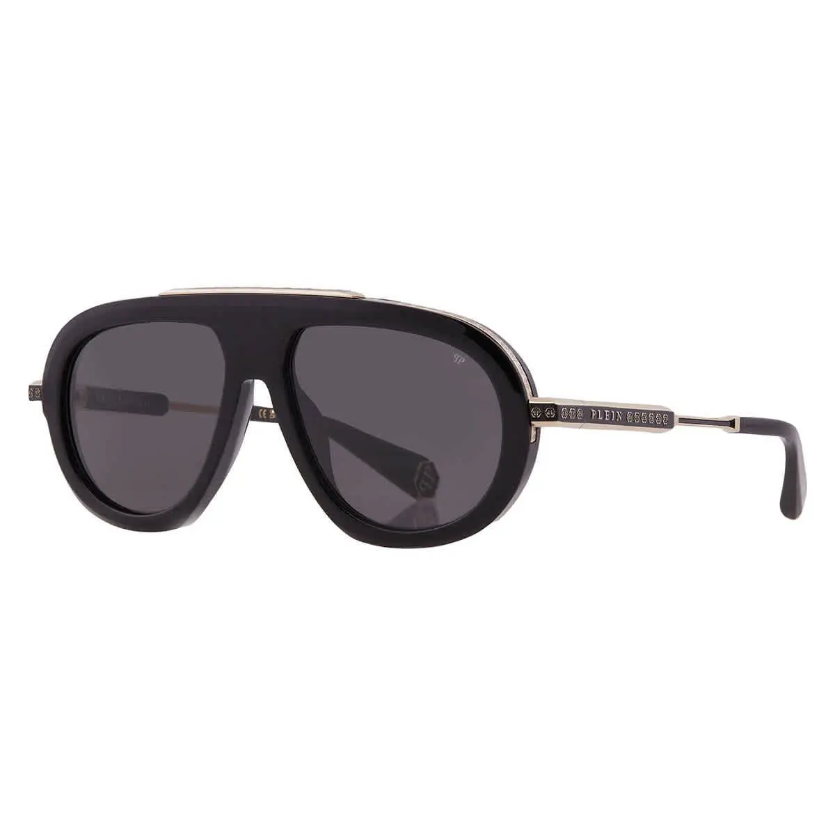 Philipp Plein Smoke Pilot Men`s Sunglasses SPP151M 0700 57 SPP151M 0700 57