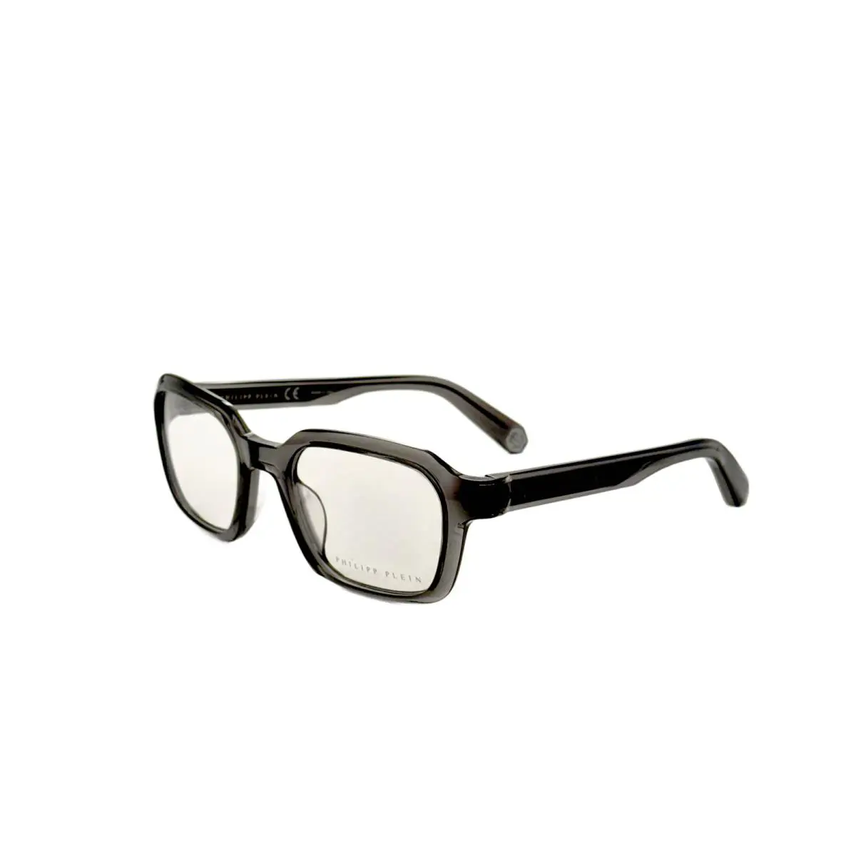 Philipp Plein Men`s 52mm Shiny Grey Green Opticals VPP083M5209RM