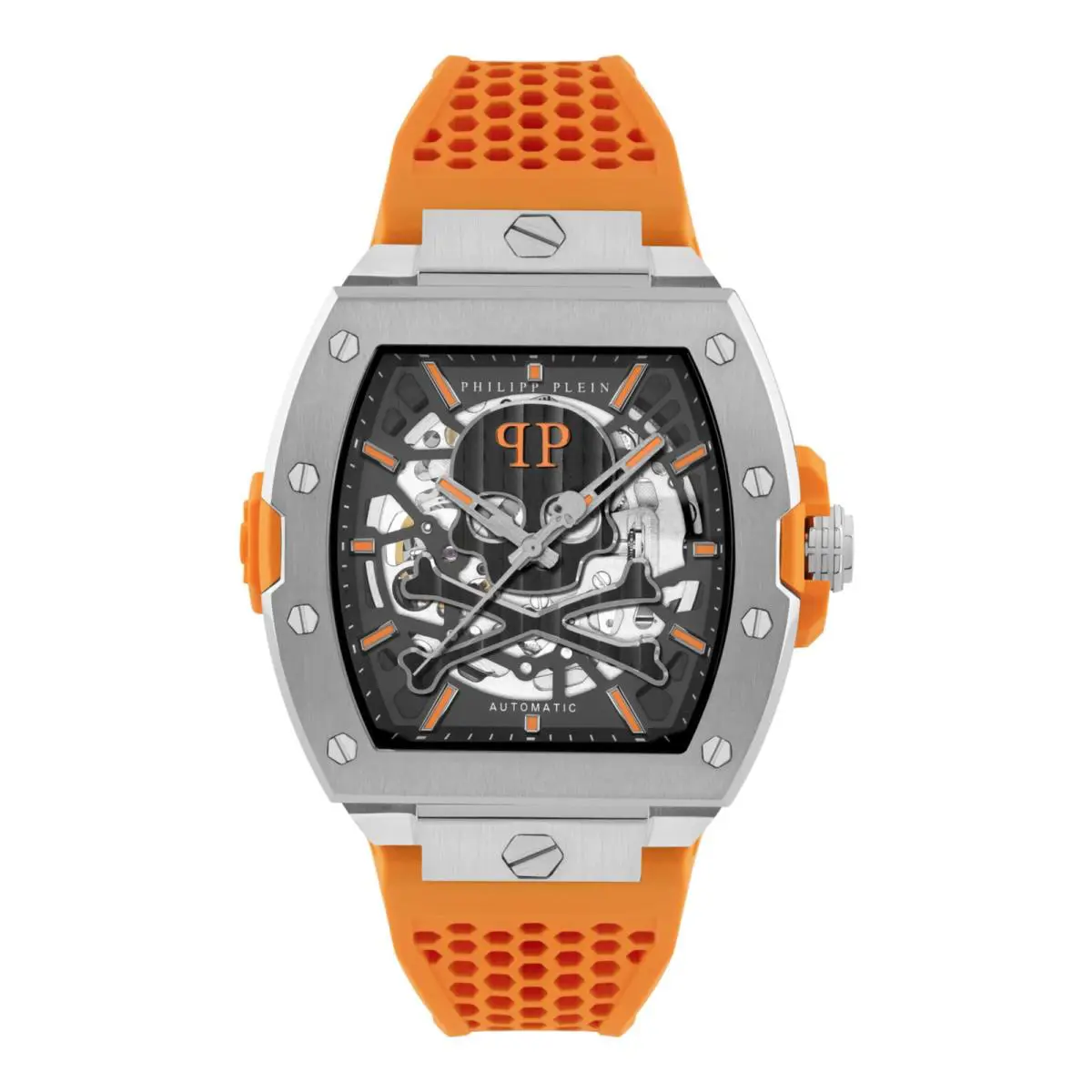 Philipp Plein Mens Stainless Steel 44mm Strap Fashion Watch