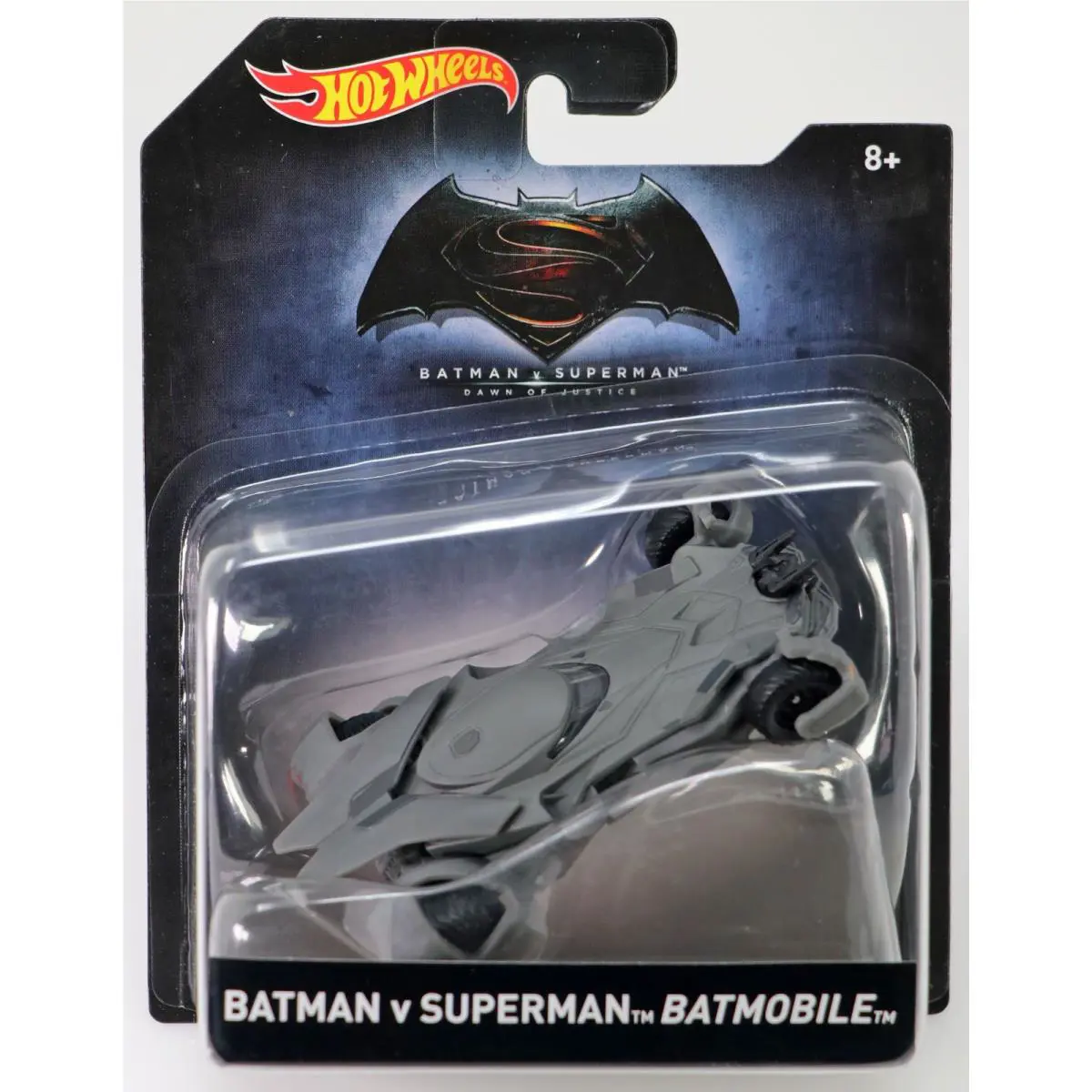 Hot Wheels Batman Vs. Superman Series Batmobile - DKL22 Nrfp 2015 Gray 1:50