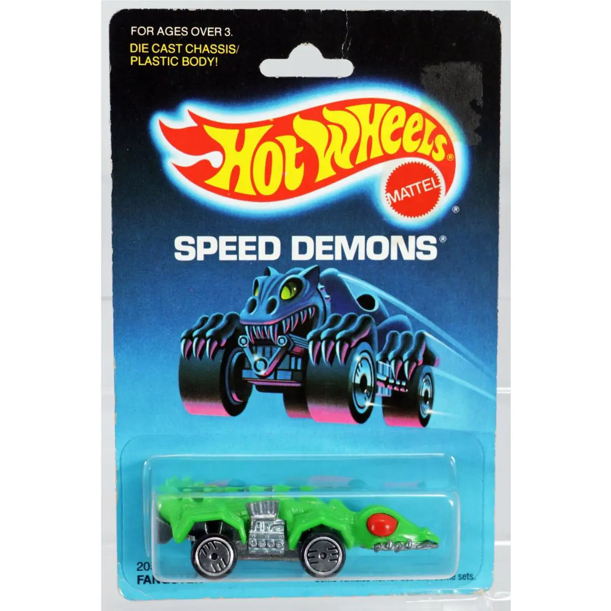 Vintage Hot Wheels Fangster Speed Demons Series 2059 Nrfp 1986 Green UH 1:64