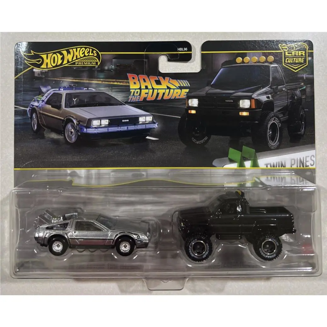 Hot Wheels 2Pack Back To The Future Time Machine ’87 Toyota Pickup Truck