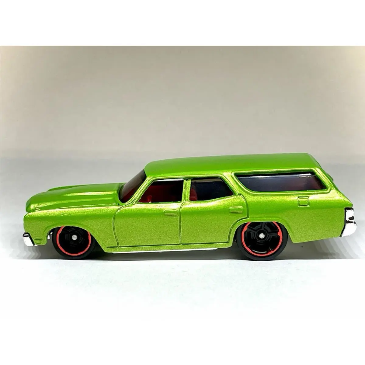Hot Wheels Custom Made Metallic Lime Green Redline Series `76 Chevelle SS Wagon
