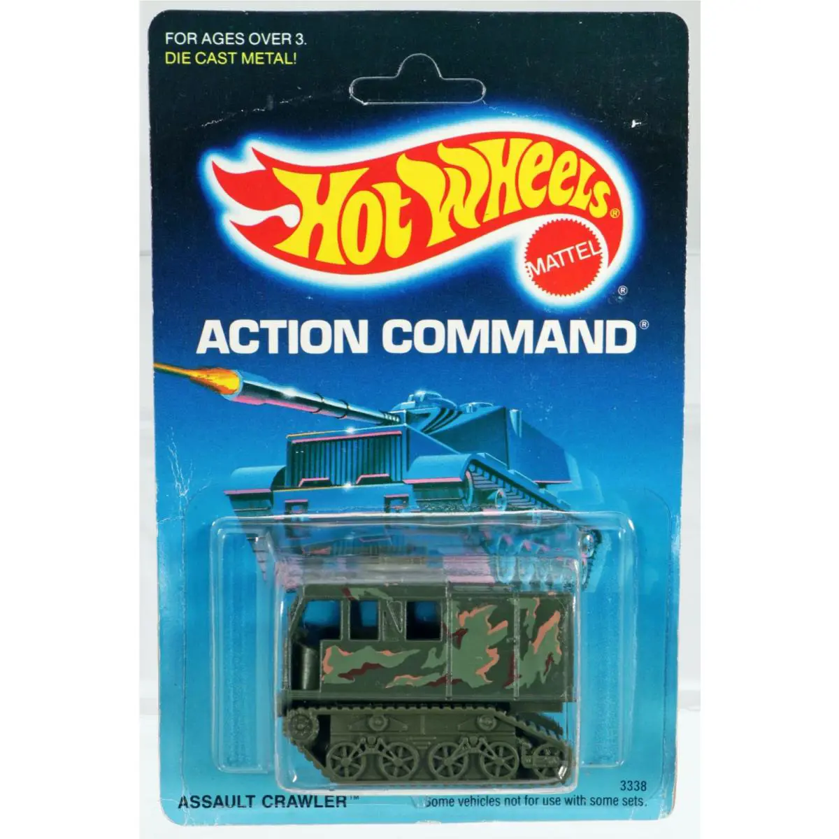 Hot Wheels Assault Crawler Action Command Series - 3338 Nrfp 1988 Olive 1:64