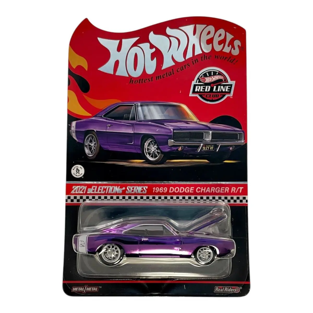 Hot Wheels Rlc Red Line Clube Selections 1969 Dodge Charger R/t Purple - Purple