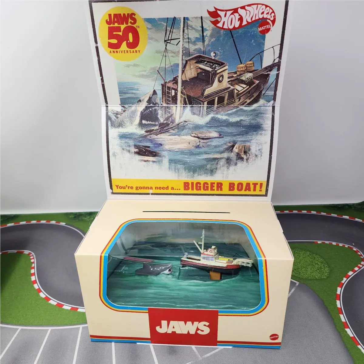 Jaws Movie 50th Anniversary The Orca Hot Wheels Sdcc Mattel Creations