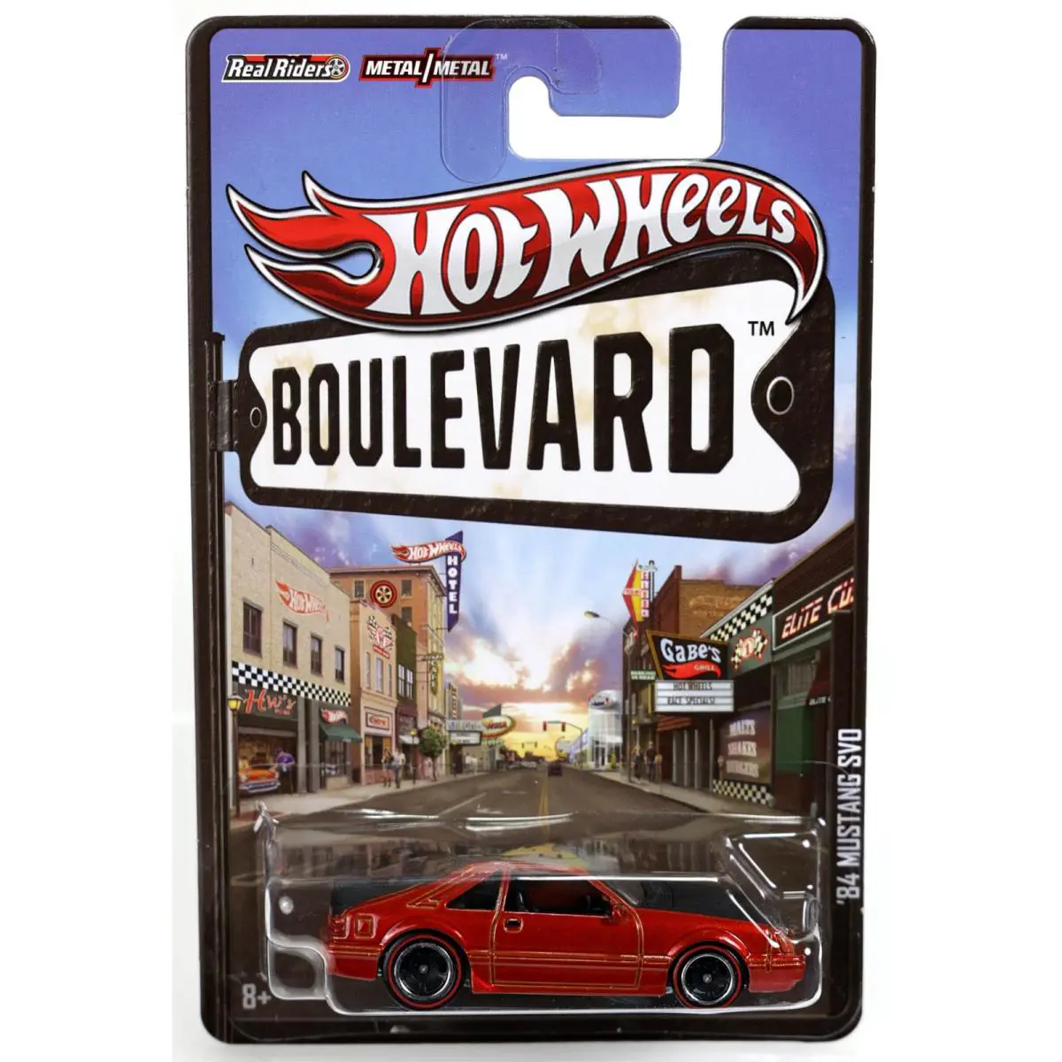 Hot Wheels 1984 Mustang Svo Boulevard Series - X8242 Nrfp 2012 Black/orange