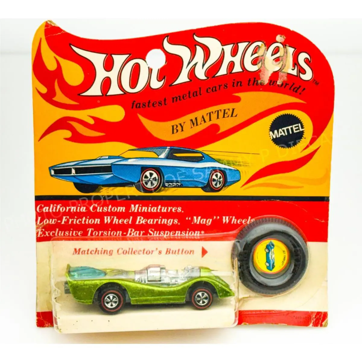 Hot Wheels Redline Jet Threat Light Green HK in Blisterpack