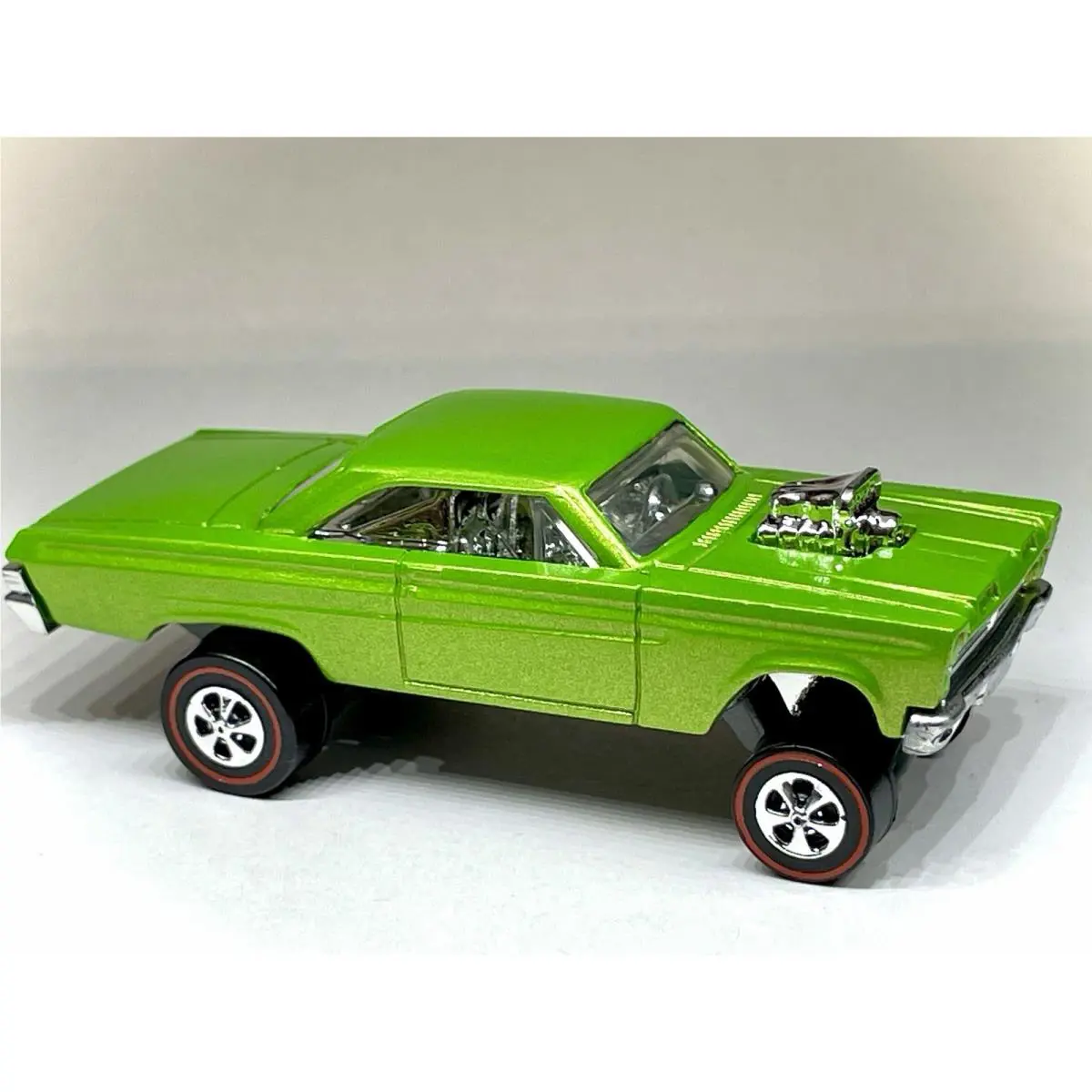 Hot Wheels `65 Custom Made Lime Green Mercury Comet Cyclone Redline
